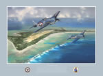 "Hellcats Over Tarawa" F6F Hellcat Giclee Print by Jack Fellows